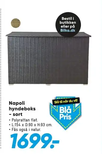 Bilka Napoli hyndeboks - sort tilbud