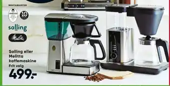 Bilka Salling eller Melitta kaffemaskine tilbud