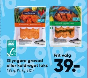 Bilka Glyngøre gravad eller koldrøget laks tilbud