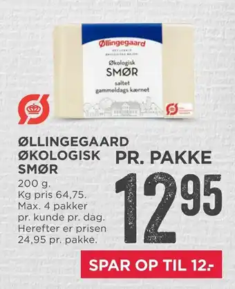 MENY Øllingegaard økologisk pr. pakke smør tilbud