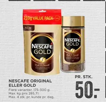 MENY Nescafe original eller gold tilbud