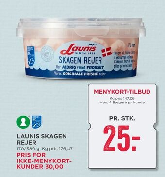 MENY Launis skagen rejer tilbud