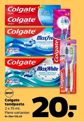 Netto Colgate tandpasta tilbud