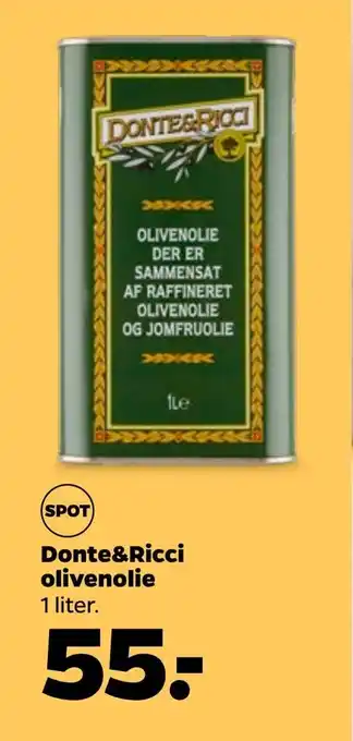 Netto Donte&Ricci olivenolie tilbud