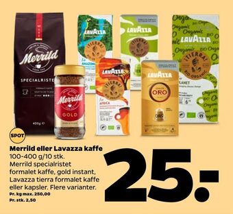 Netto Merrild eller Lavazza kaffe tilbud