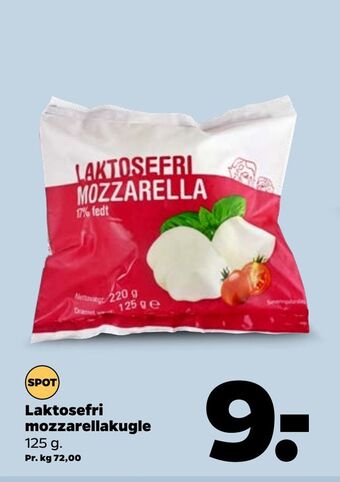 Netto Laktosefri mozzarellakugle tilbud