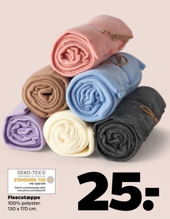 Netto Fleecetæppe tilbud
