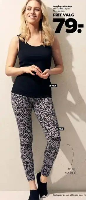 Netto Leggings eller top tilbud