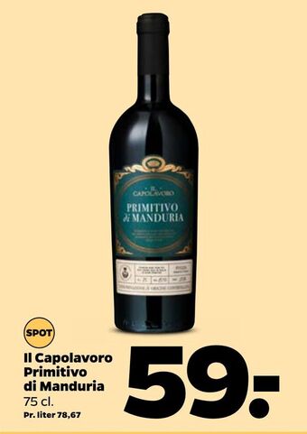 Netto Il Capolavoro Primitivo di Manduria tilbud