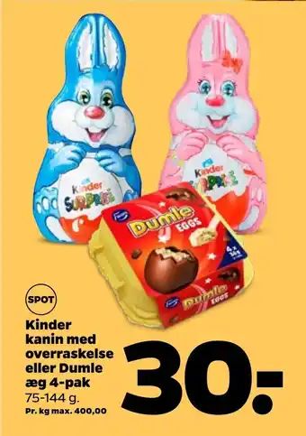 Netto Kanin med overraskelse eller dumle æg 4-pak tilbud