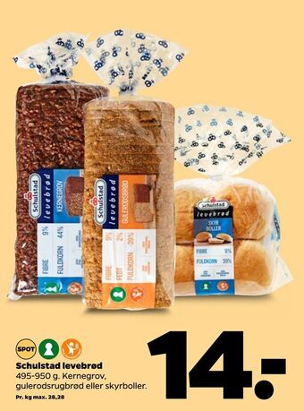 Netto Schulstad levebrød tilbud