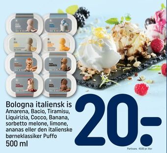 REMA 1000 Bologna italiensk is tilbud