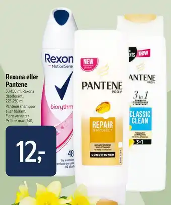 Føtex Rexona eller Pantene tilbud
