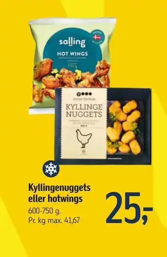 Føtex Kyllingenuggets eller hotwings tilbud