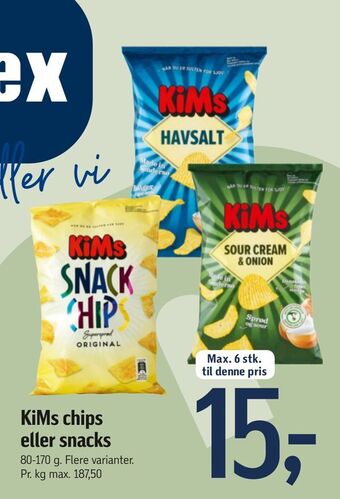 Føtex KiMs chips eller snacks tilbud