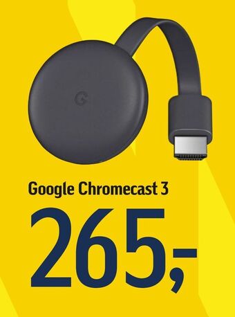 Føtex Google Chromecast 3 tilbud