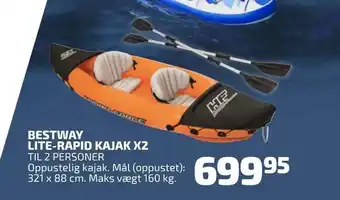 Bestway lite-rapid kajak x2