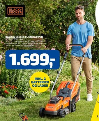 Davidsen Black & decker plæneklipper tilbud