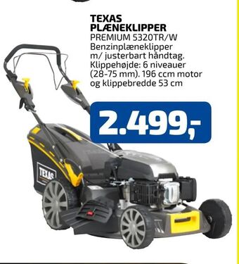 Davidsen Texas plæneklipper tilbud