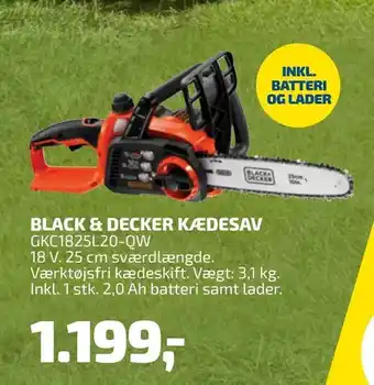 Davidsen Black & decker kædesav tilbud