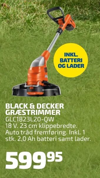 Davidsen Black & decker græstrimmer tilbud