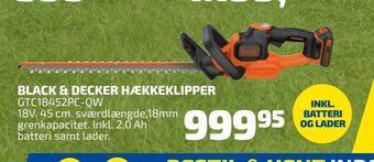 Davidsen Black & decker hækkeklipper tilbud