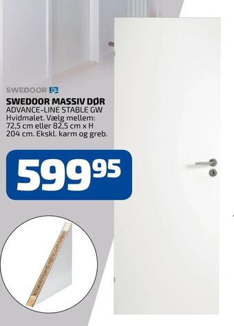 Davidsen Swedoor massiv dør tilbud