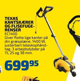 Davidsen Texas kantskærer og flisefugerenser tilbud