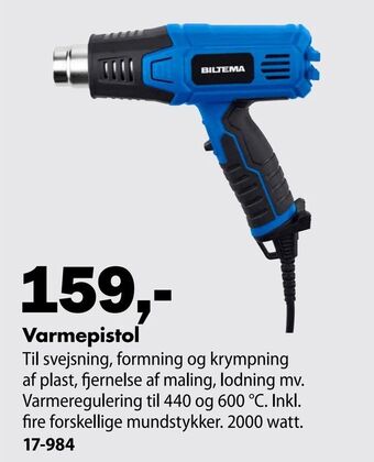 Biltema Varmepistol tilbud