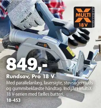 Biltema Rundsav, Pro 18 V tilbud