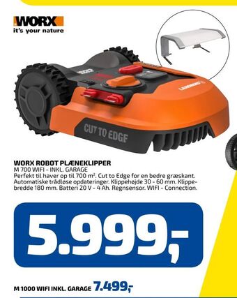 Davidsen Worx robot plæneklipper tilbud