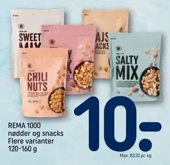 REMA 1000 REMA 1000 nødder og snacks tilbud