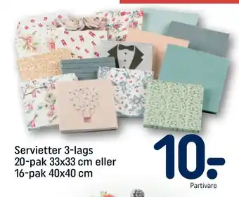 REMA 1000 Servietter 3-lags tilbud