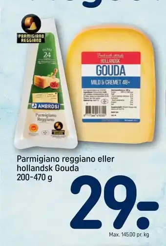 REMA 1000 Parmigiano reggiano eller hollandsk Gouda tilbud