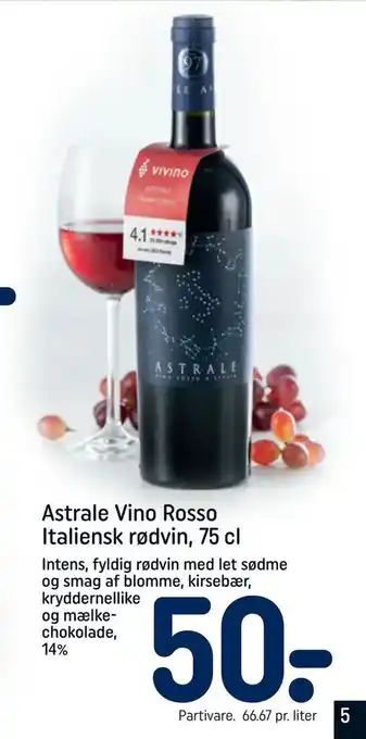Astrale Vino Rosso Italiensk rødvin, 75 cl