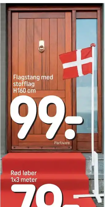 REMA 1000 Flagstang med stofflag tilbud