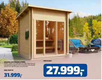 Halden xxs sauna 3 pers