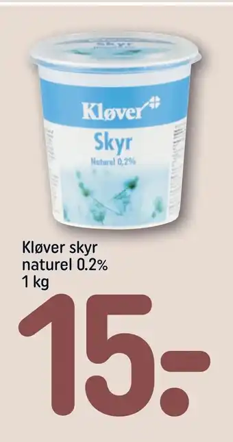 REMA 1000 Kløver skyr naturel 0,2% tilbud