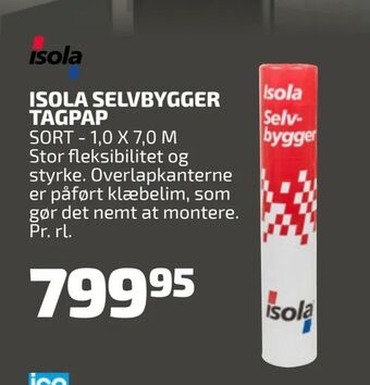 Davidsen Isola selvbygger tagpap tilbud