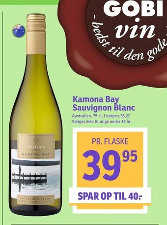 SPAR Kamona Bay Sauvignon Blanc tilbud
