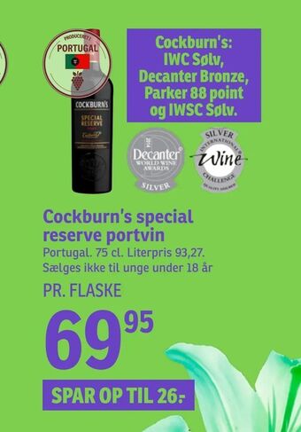 SPAR Cockburn's special reserve portvin tilbud