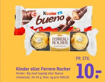 SPAR Kinder eller Ferrero Rocher tilbud