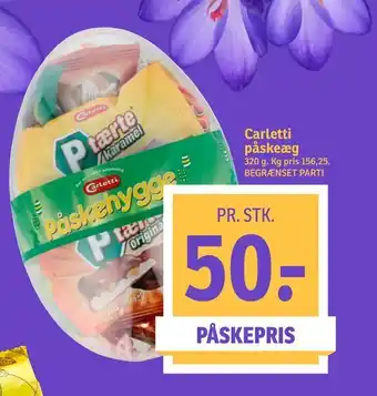 SPAR Carletti påskeæg tilbud