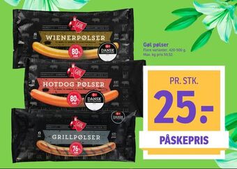 SPAR Gøl pølser tilbud