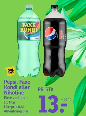 SPAR Pepsi, Faxe Kondi eller Nikoline tilbud