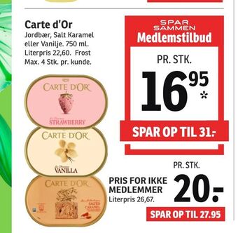 SPAR Carte d'Or tilbud