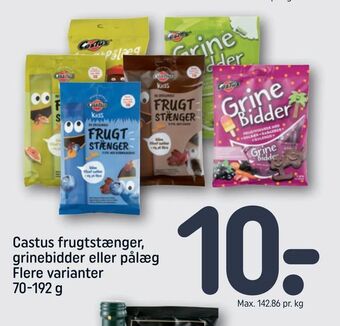 REMA 1000 Castus frugtstænger, grinebidder eller pålæg tilbud