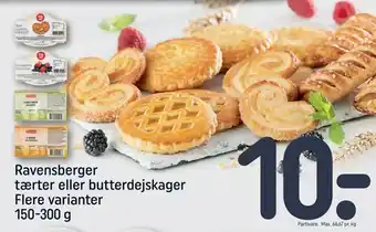 REMA 1000 Ravensberger tærter eller butterdejskager tilbud