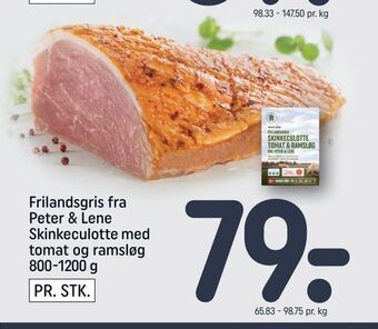 Frilandsgris fra Peter & Lene Skinkeculotte med tomat og ramsløg