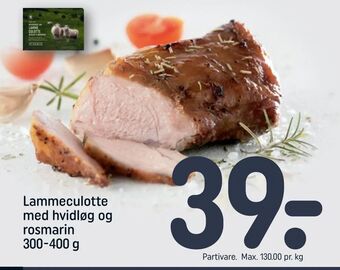REMA 1000 Lammeculotte med hvidløg og rosmarin tilbud